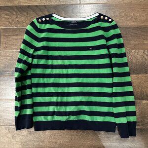 Tommy Hilfiger Pima Cotton Striped Sweater.